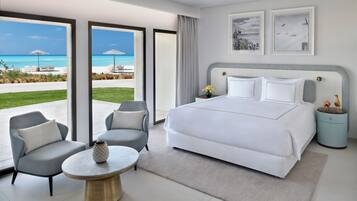 Premium bedding, free minibar, in-room safe, desk