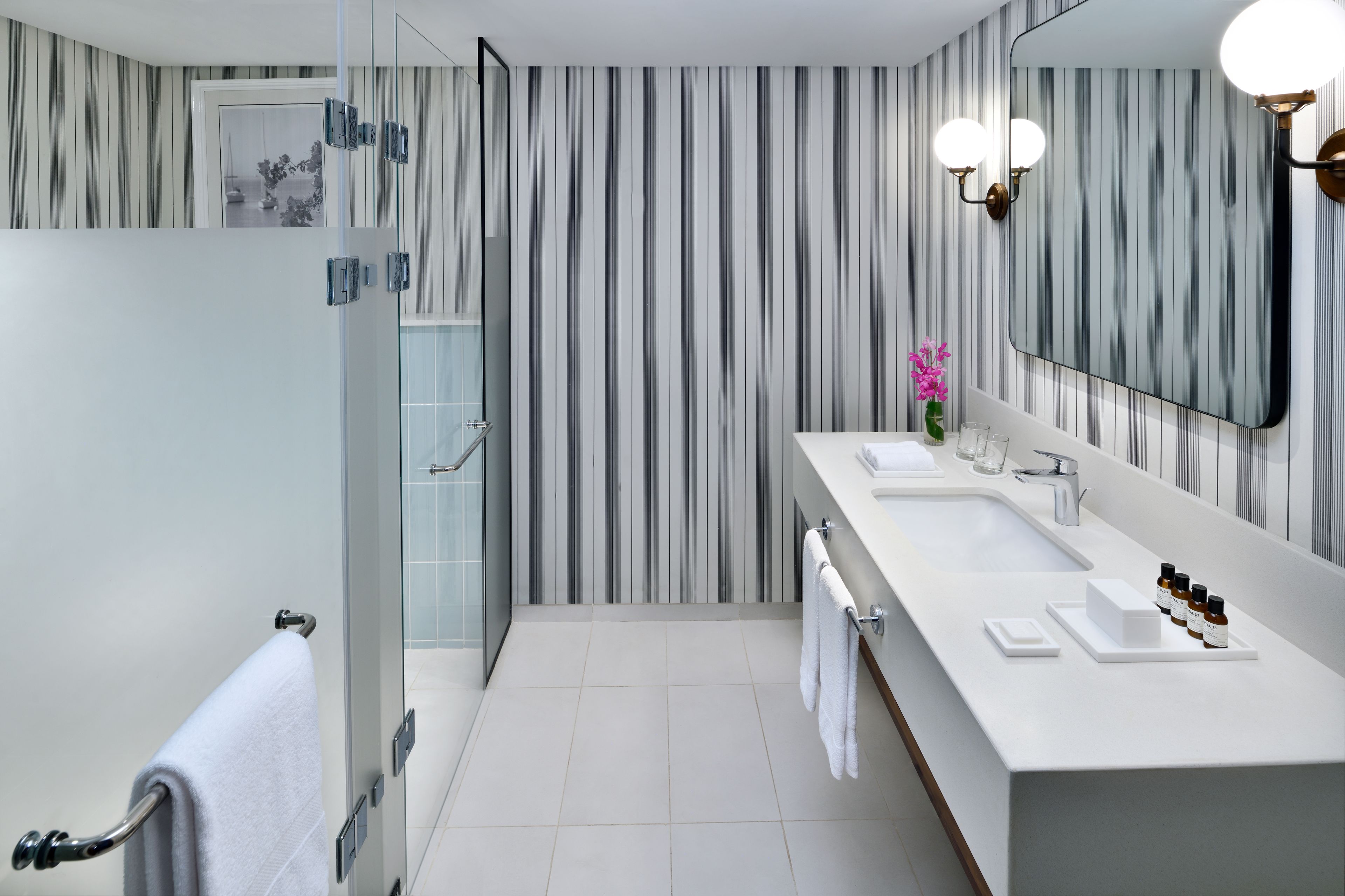 shower, rainfall showerhead, free toiletries, hair dryer