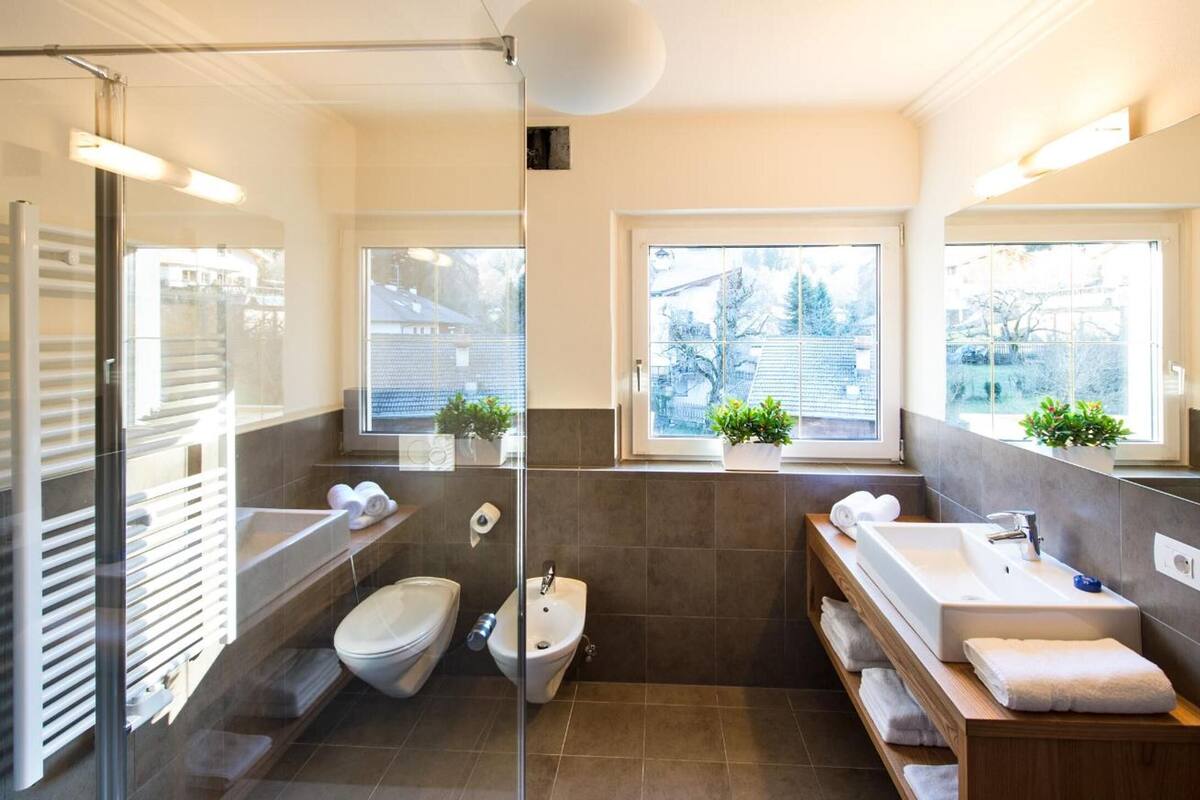 free toiletries, hair dryer, bathrobes, slippers