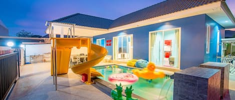Front of property – evening/night
