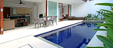 Apartment, 1 Bedroom, Private Pool | Outdoor pool