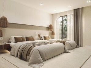 Elegance Sea View, Triple | Laptop workspace, iron/ironing board, free WiFi, bed sheets - Sardunya Hotel (Kas)