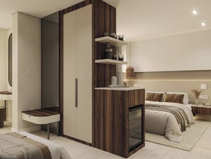 Elegance Family Room | Laptop workspace, iron/ironing board, free WiFi, bed sheets - Sardunya Hotel (Kas)