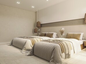 Espacio para trabajar con laptop y tabla de planchar con plancha 