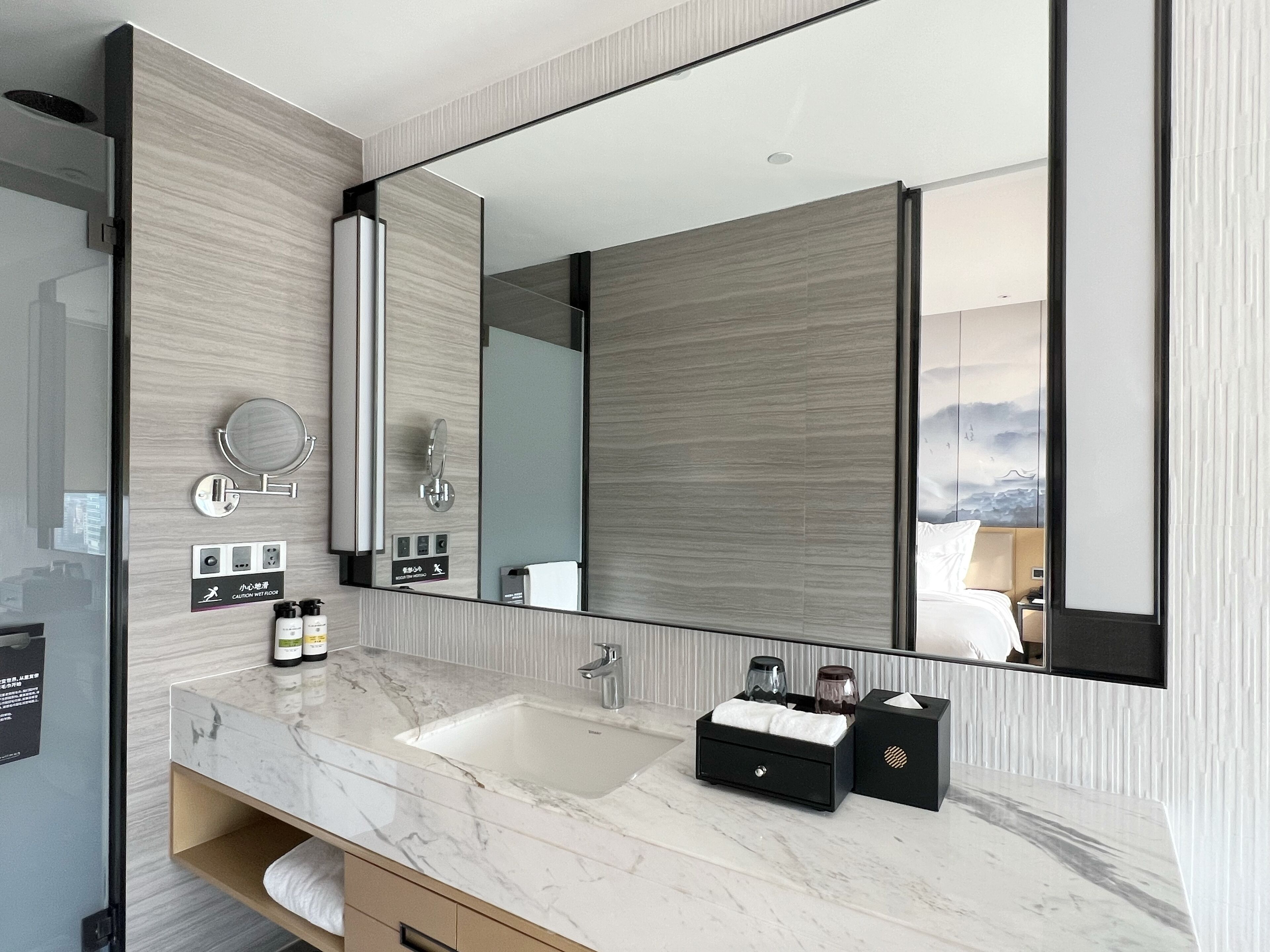 deluxe room, multiple beds, city view (premium) | bathroom | separate bathtub and shower, deep-soaking bathtub, rainfall showerhead