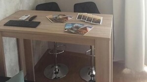 Comfort Apartment, 1 King Bed, Terrace, City View | 1 bedroom, Select Comfort beds, blackout curtains, iron/ironing board - Terrace Apartment Prague (Prague)