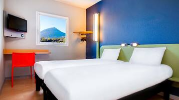 Chambre avec lits jumeaux, 2 lits une place