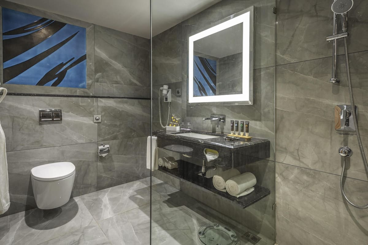 1 habitación, ropa de cama hipoalergénica y minibar