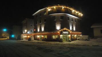 Front of property – evening/night