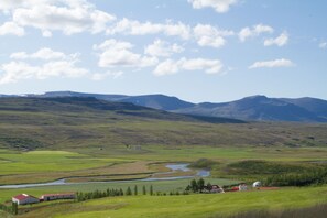 Aerial view - Guesthouse Hof in Vatnsdalur (Blönduós)