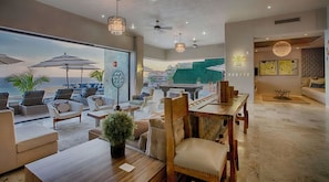 Family Villa, Multiple Beds, Ocean View | In-room dining