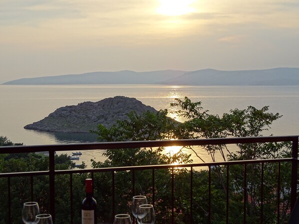 Vue sur la plage/l’océan