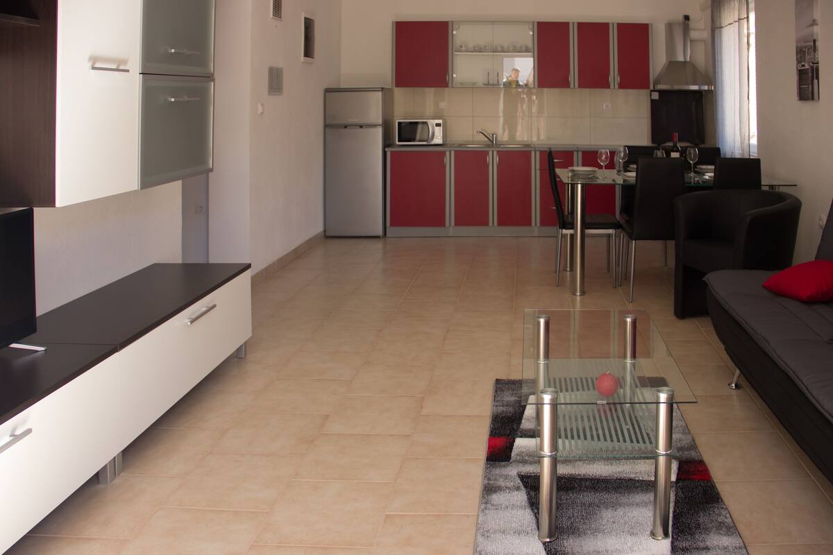 Appartement, 2 slaapkamers, uitzicht op zee (4) | Woonruimte