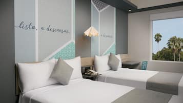 Habitación superior, 2 camas matrimoniales, para no fumadores | Escritorio y wifi gratis