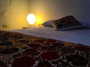 Premium bedding, desk, blackout curtains, iron/ironing board