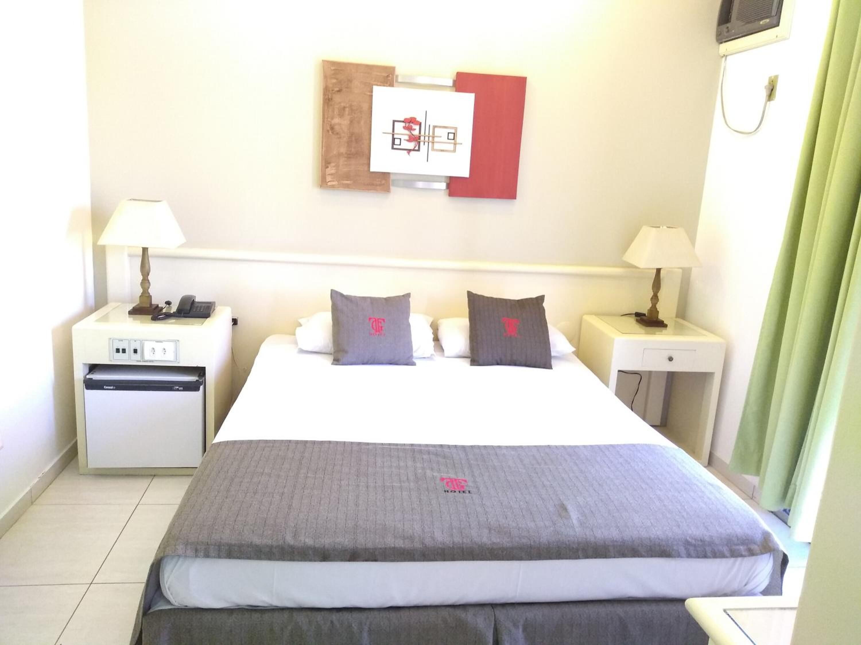 minibar, desk, laptop workspace, blackout curtains