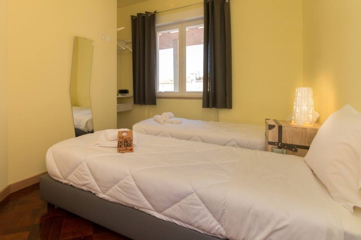 Double or Twin Room, Shared Bathroom, City View | 1 bedroom, iron/ironing board, free wired internet