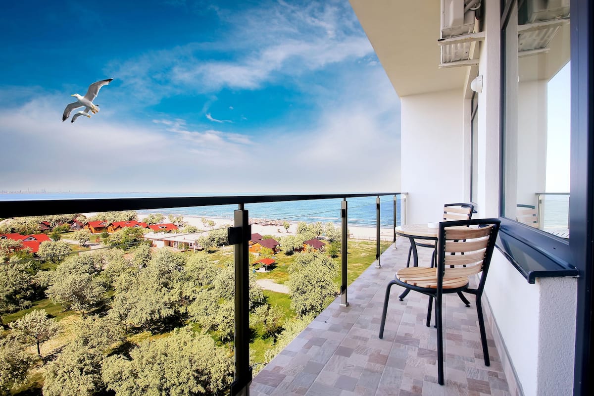 Family Apartment, 1 Bedroom, Balcony, Sea View | Balcony view