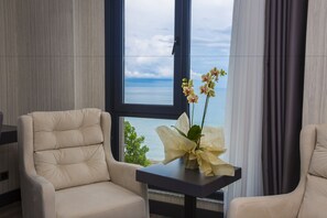 Chambre Deluxe, 1 lit double et 1 canapé-lit