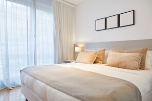 Appartamento, 1 letto queen con divano letto | 1 camera, biancheria da letto di alta qualità, copriletto in piuma