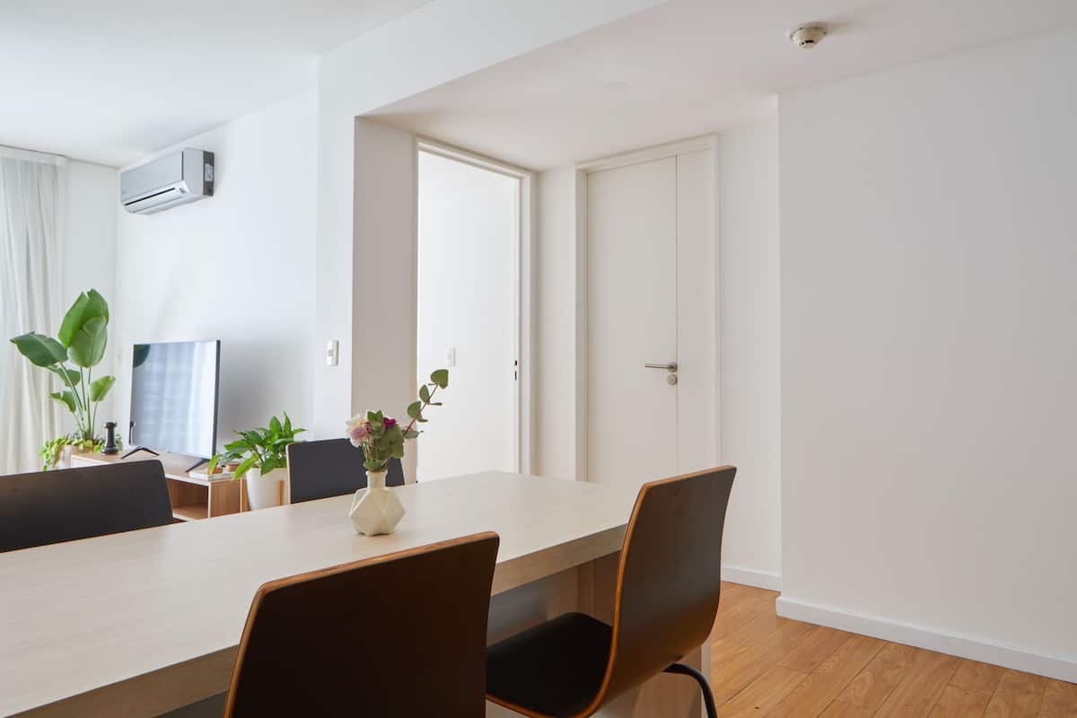 superior apartment, 1 queen bed with sofa bed, non smoking, balcony (#qp71) | private kitchen | full-sized fridge, microwave, oven, stovetop