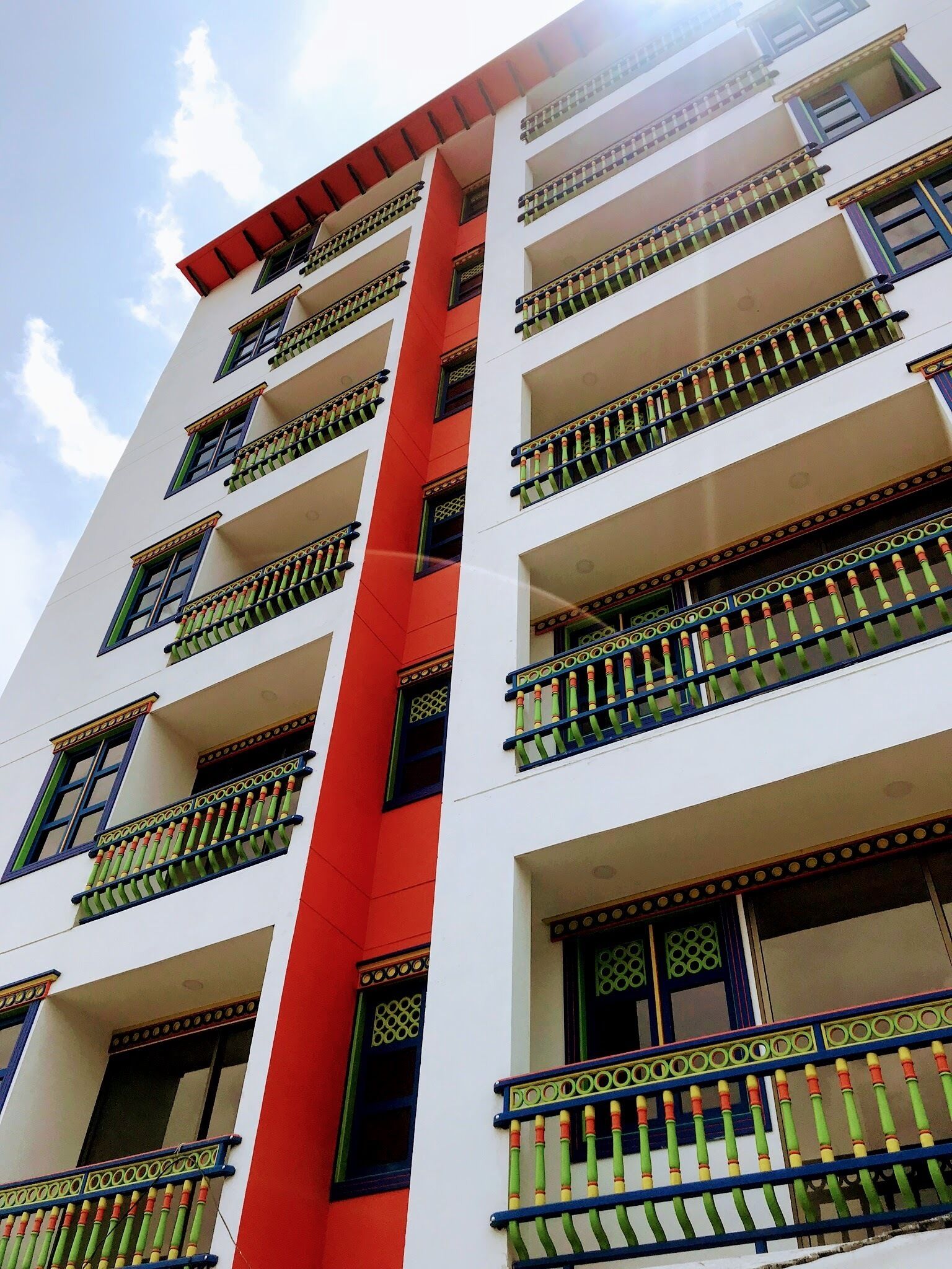 Façade de l’hébergement
