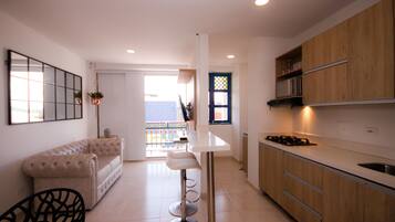 Panoramic-Apartment | Wohnzimmer