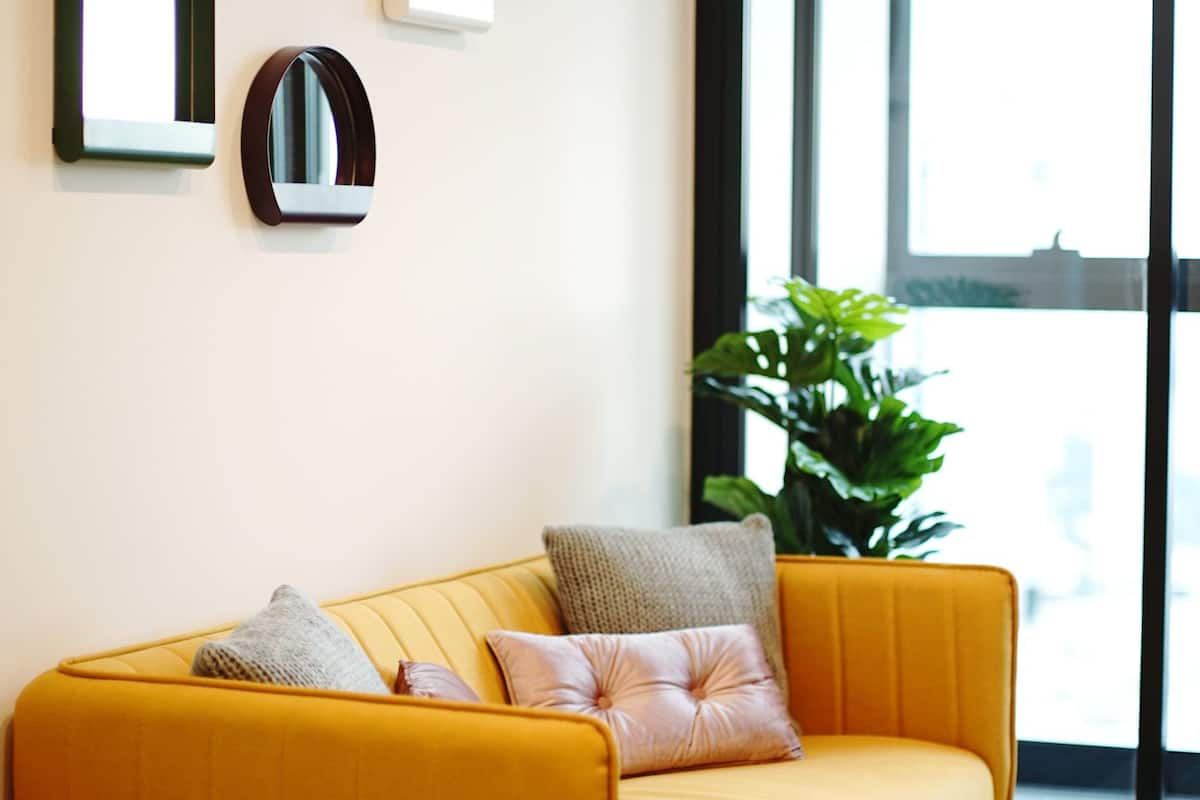 premium apartment | living area | led tv