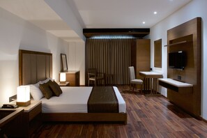 Deluxe Room, Smoking, City View | In-room safe, desk, iron/ironing board, rollaway beds - Five Petals Hotel & Banquets (Ahmedabad)