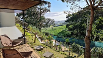 Suite Keluarga, 1 Tempat Tidur Double, teras, pemandangan laut terbatas (Laranja) | Pemandangan pantai/laut