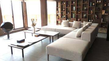 8 Bedroom Chalet | Living area | Flat-screen TV