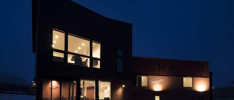 Front of property – evening/night