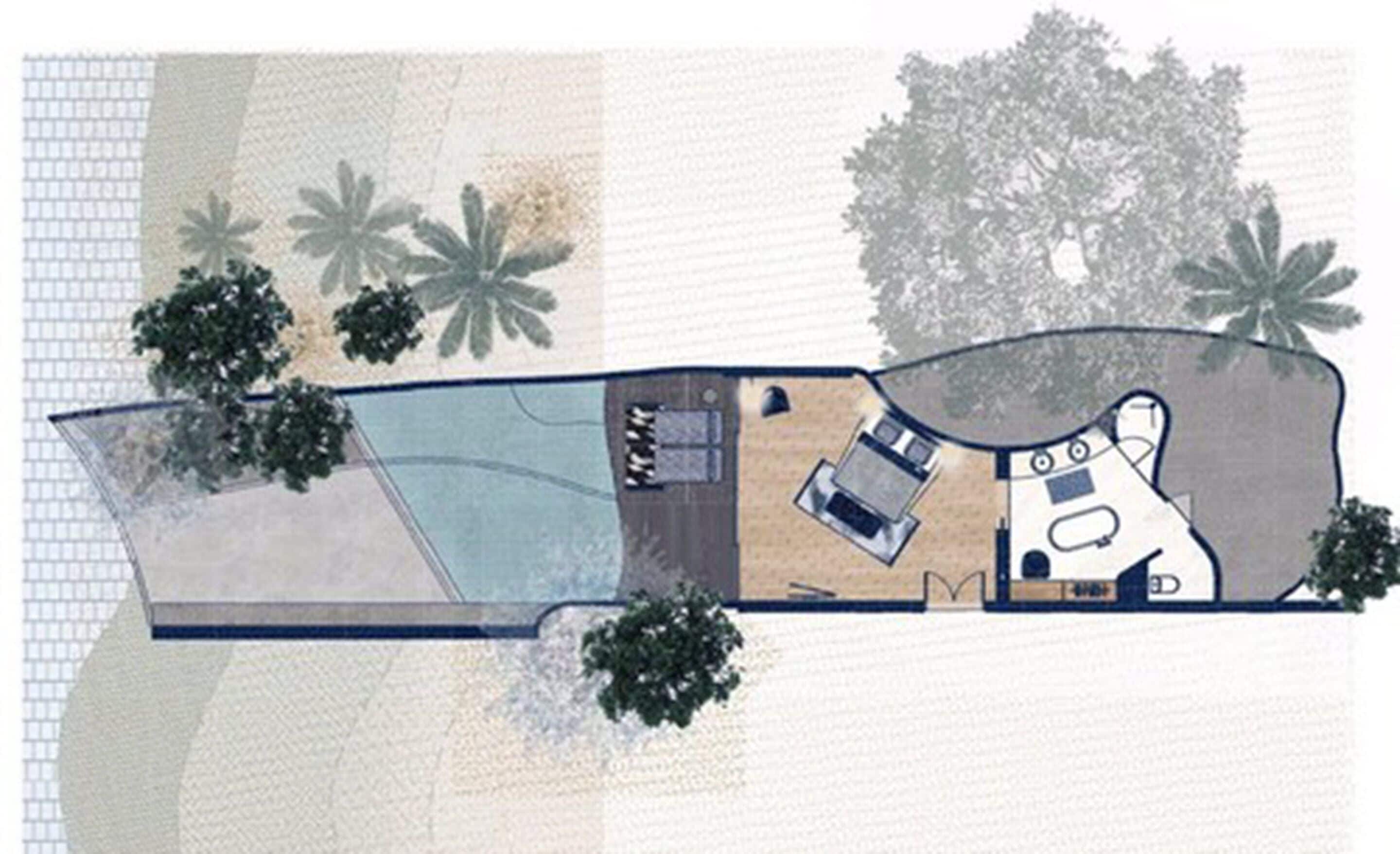 beach front pool villa (non - smoking) | 2 bedrooms, minibar, in-room safe, desk