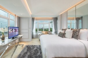 Ropa de cama de alta calidad y minibar