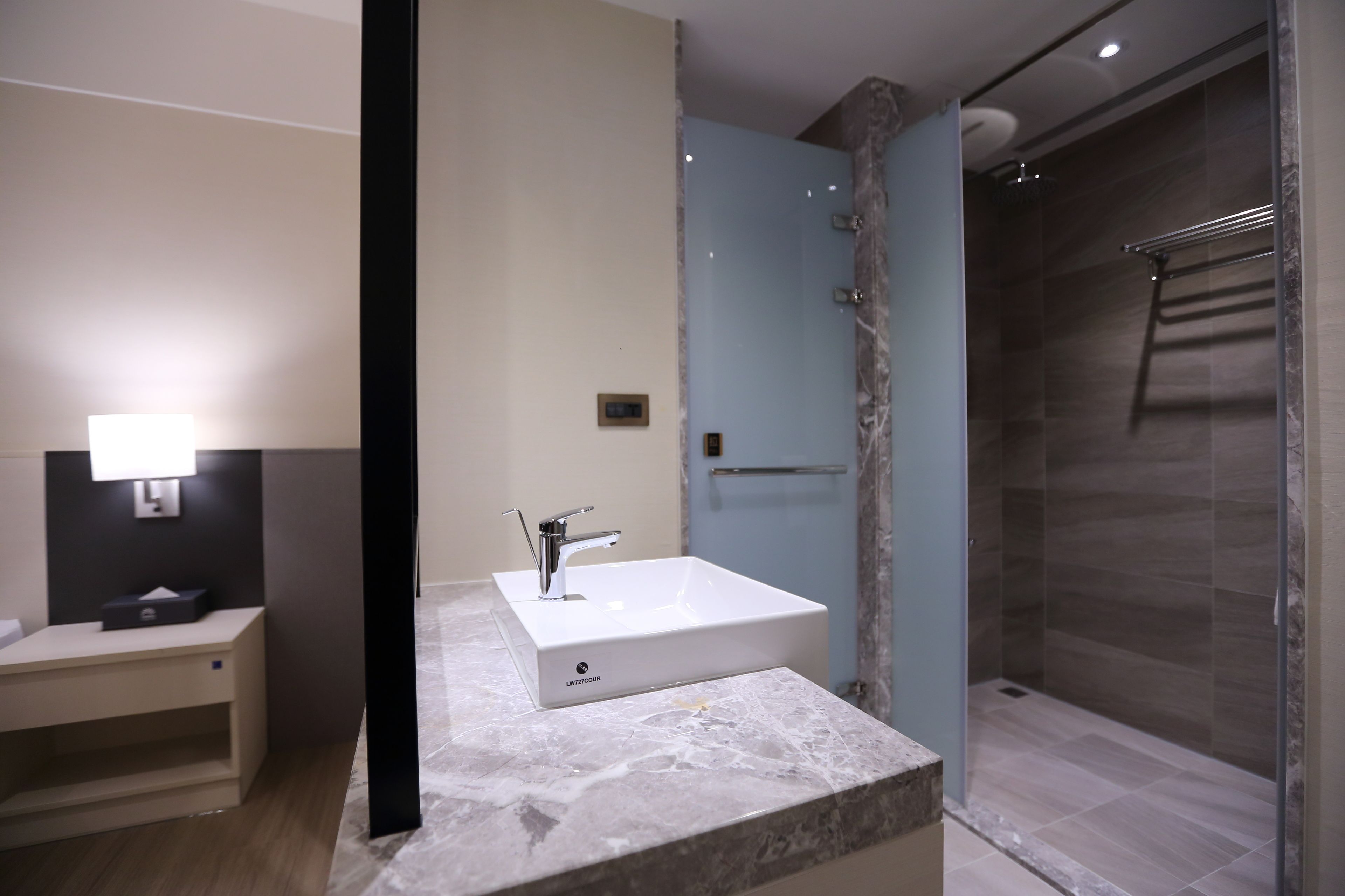 basic triple room | bathroom | hair dryer, slippers, electronic bidet, towels