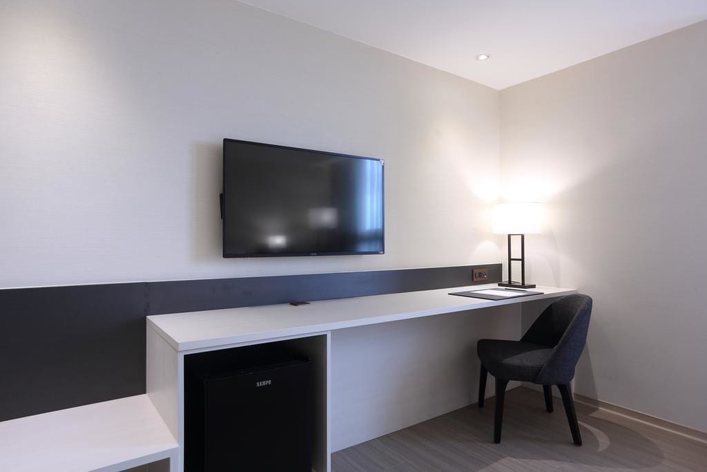 basic triple room | 1 bedroom, desk, laptop workspace, blackout curtains