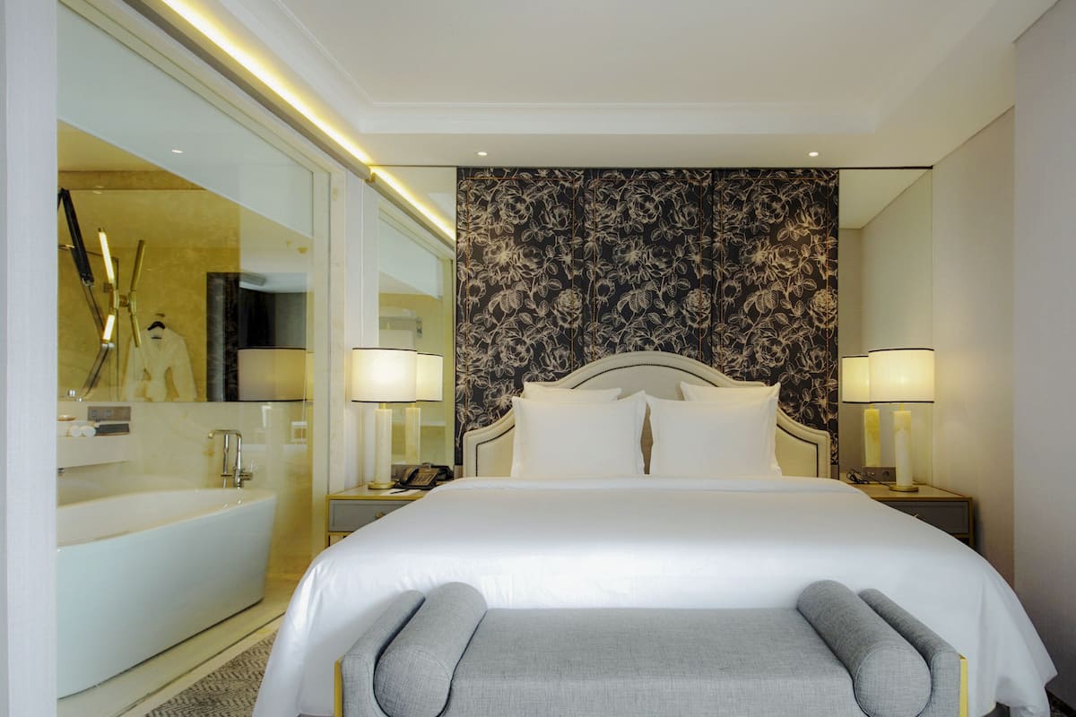 Suite | 1 slaapkamer, lakens van Egyptisch katoen, luxe beddengoed