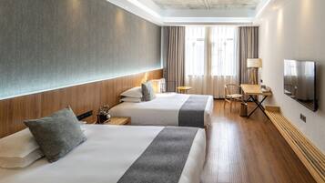 Habitación de lujo con 2 camas individuales | Sábanas de algodón egipcio y ropa de cama de alta calidad