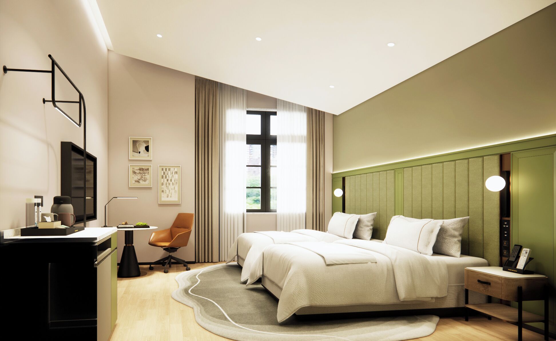 1 habitación, ropa de cama de alta calidad y cubrecamas 