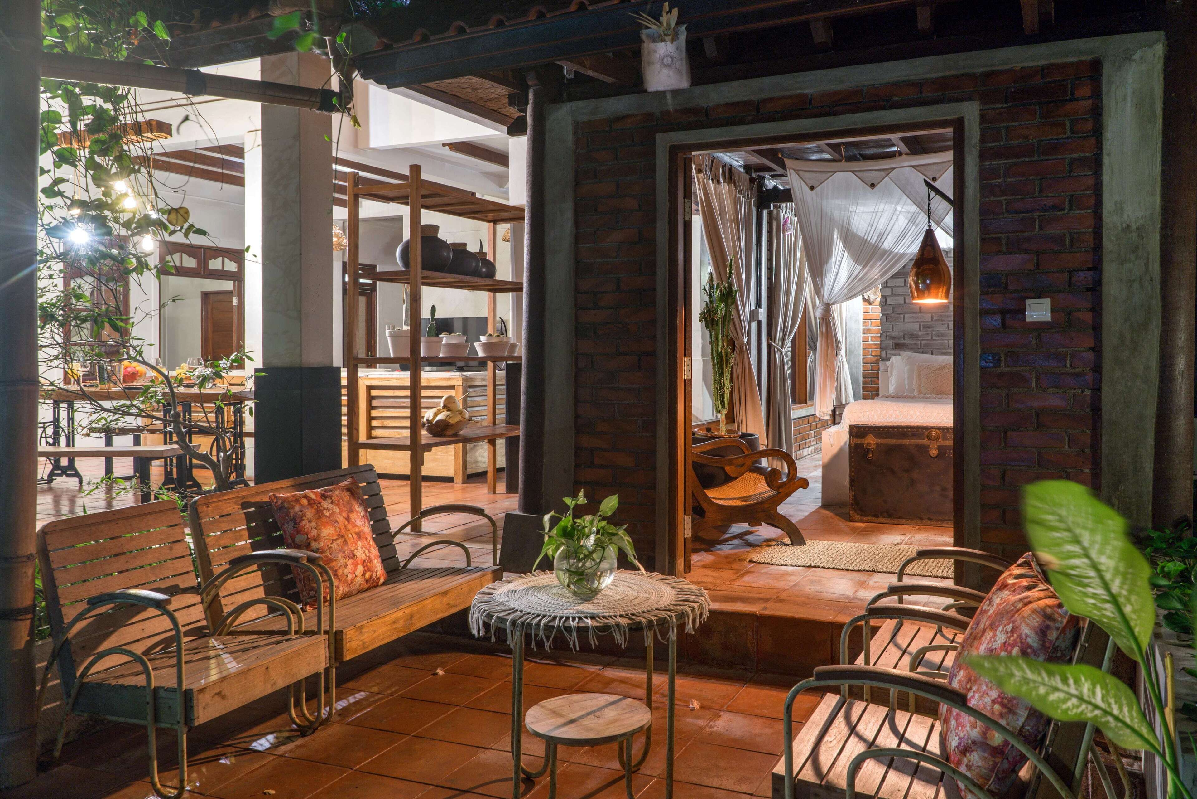 Vila Keluarga, 4 kamar tidur, pemandangan halaman, di pinggir kolam renang | Teras/patio