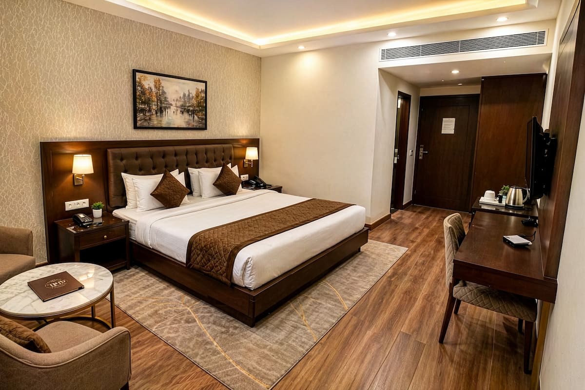 Super Deluxe Room | Egyptiska bomullslakan och sängtillbehör av högsta kvalitet