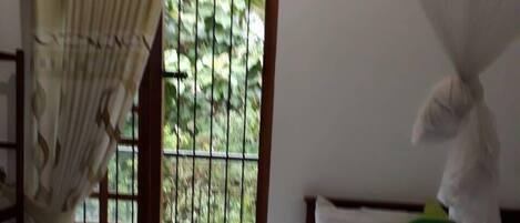Chambre Double Ăconomique pour 1 personne, 2 chambres, fumeur, vue jardin