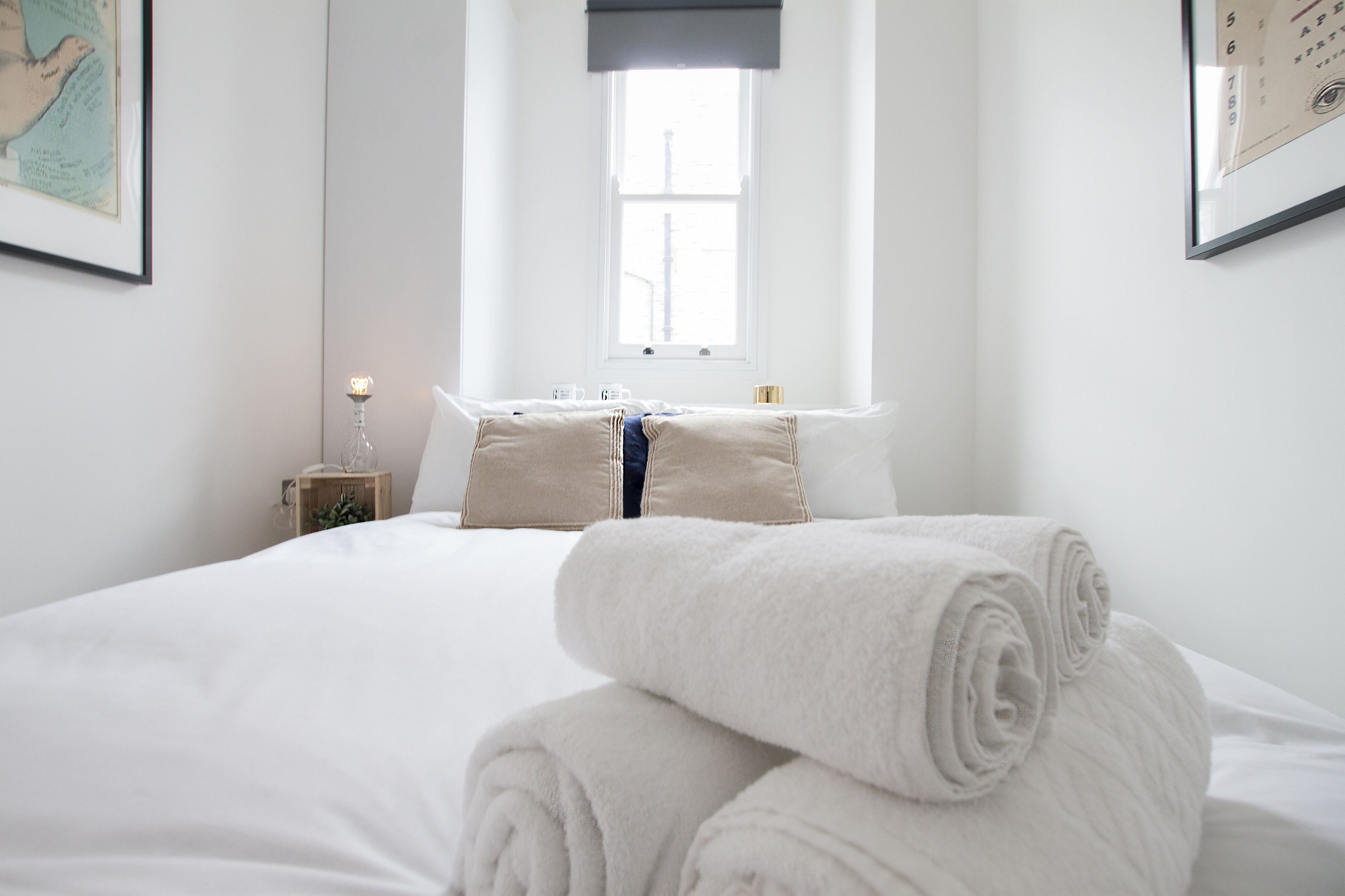 1 Schlafzimmer, individuell dekoriert, individuell eingerichtet