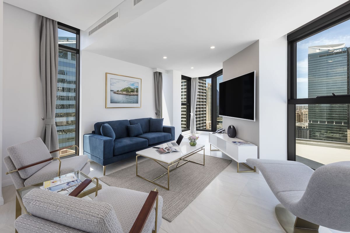 Penthouse | Wohnbereich | Flachbildfernseher