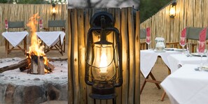 Outdoor dining - Ku Sungula Safari Lodge (Hoedspruit)