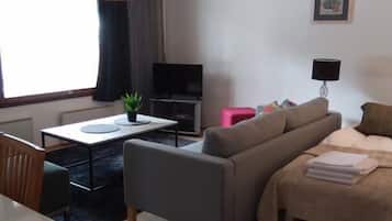 Apartment, 2 Bedrooms, Sauna (# A2) | Living area | Flat-screen TV
