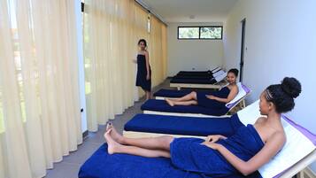 Sauna, deep-tissue massages, Swedish massages, massages