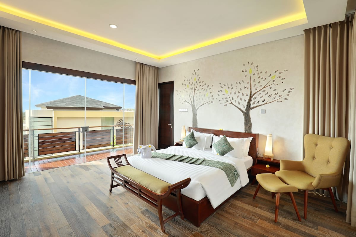 Villa 2 Bedrooms, Private Pool, Fast Wifi | 1 kamar tidur, seprai premium, selimut bulu angsa, dan brankas
