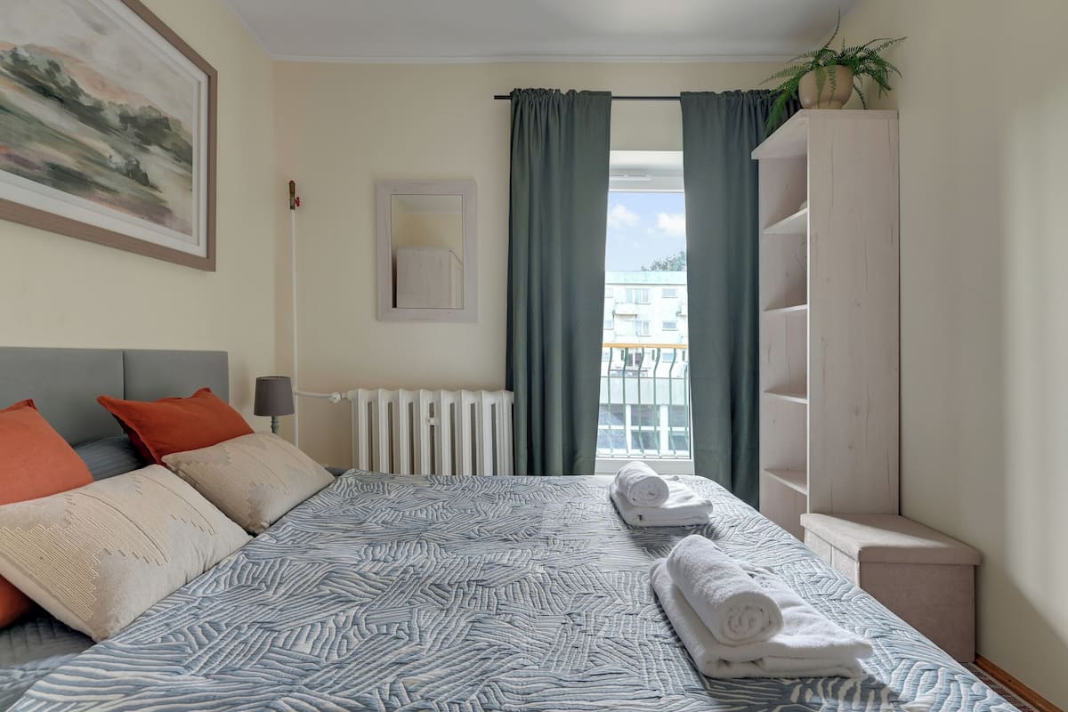 Economy-Apartment, 1 Schlafzimmer, Balkon | Hochwertige Bettwaren, Bügeleisen/Bügelbrett, Babybetten
