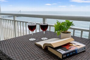 Deluxe Condo, 1 Bedroom, Balcony, Oceanfront (1702) | Balcony - Camelot by the Sea by Elliott Beach Rentals (Myrtle Beach)